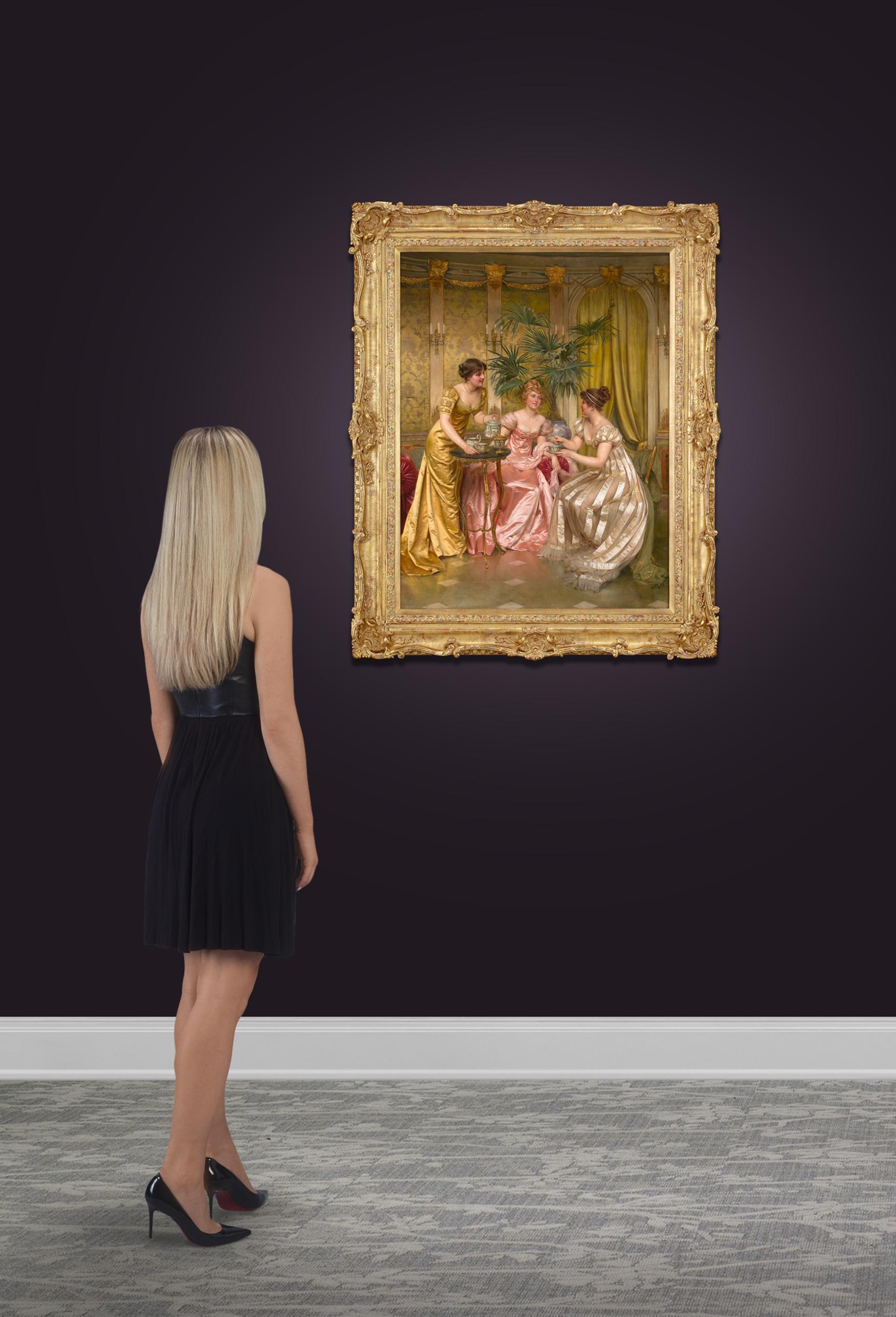 Afternoon Tea by Charles-Joseph-Frédéric Soulacroix For Sale 4
