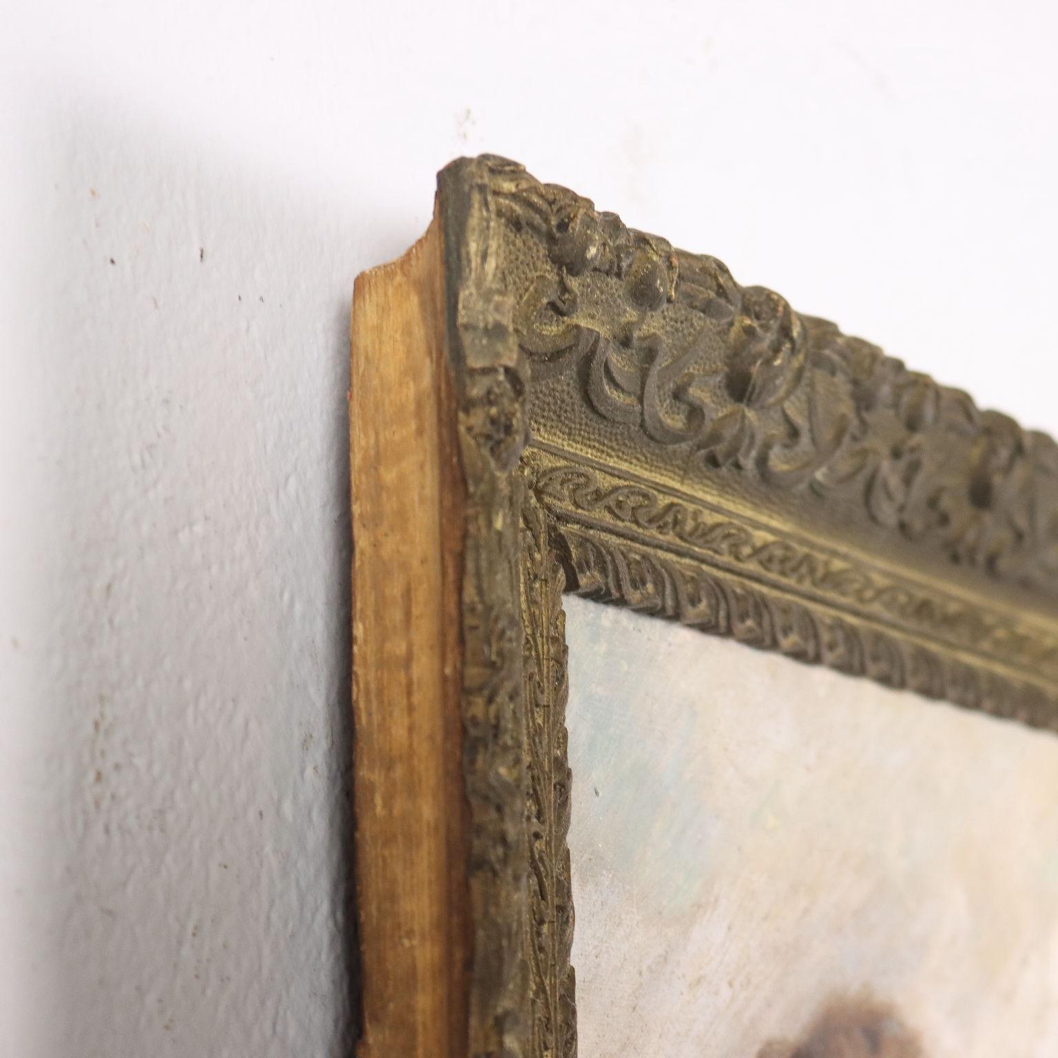 Ritratto femminile, Olio su tela Francia XIX secolo 3