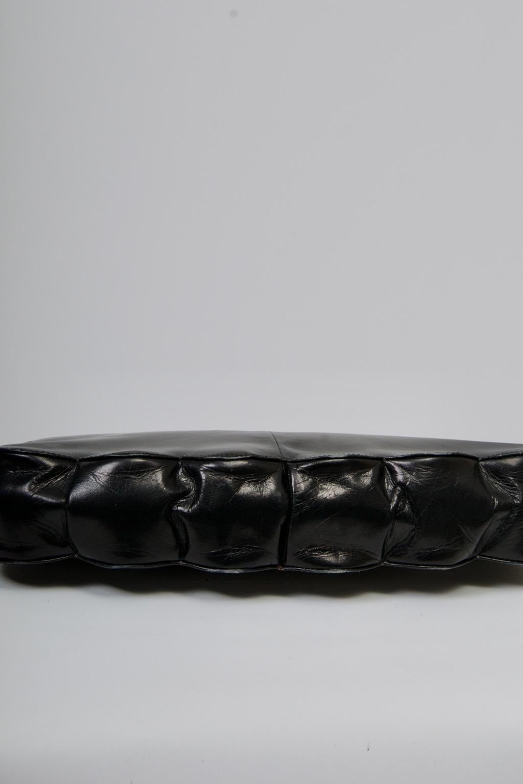 Women's Charles Jourdan Black Leather Clutch For Sale