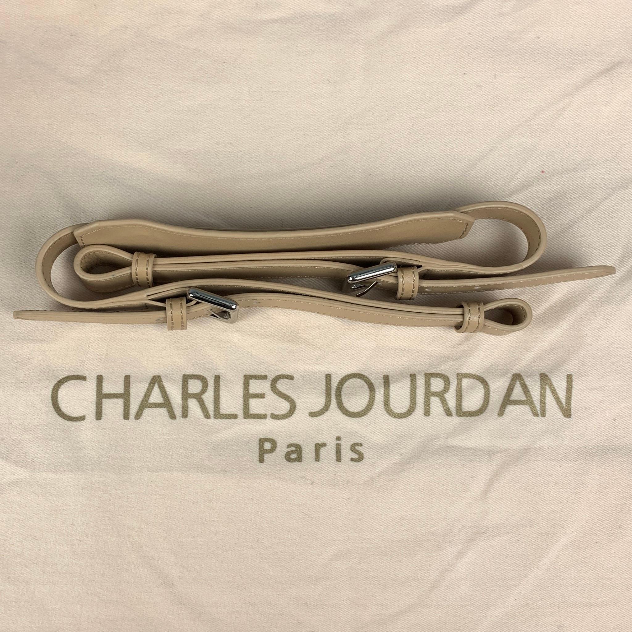 CHARLES JOURDAN Black & Tan Leather Tote Dalton Handbag 2