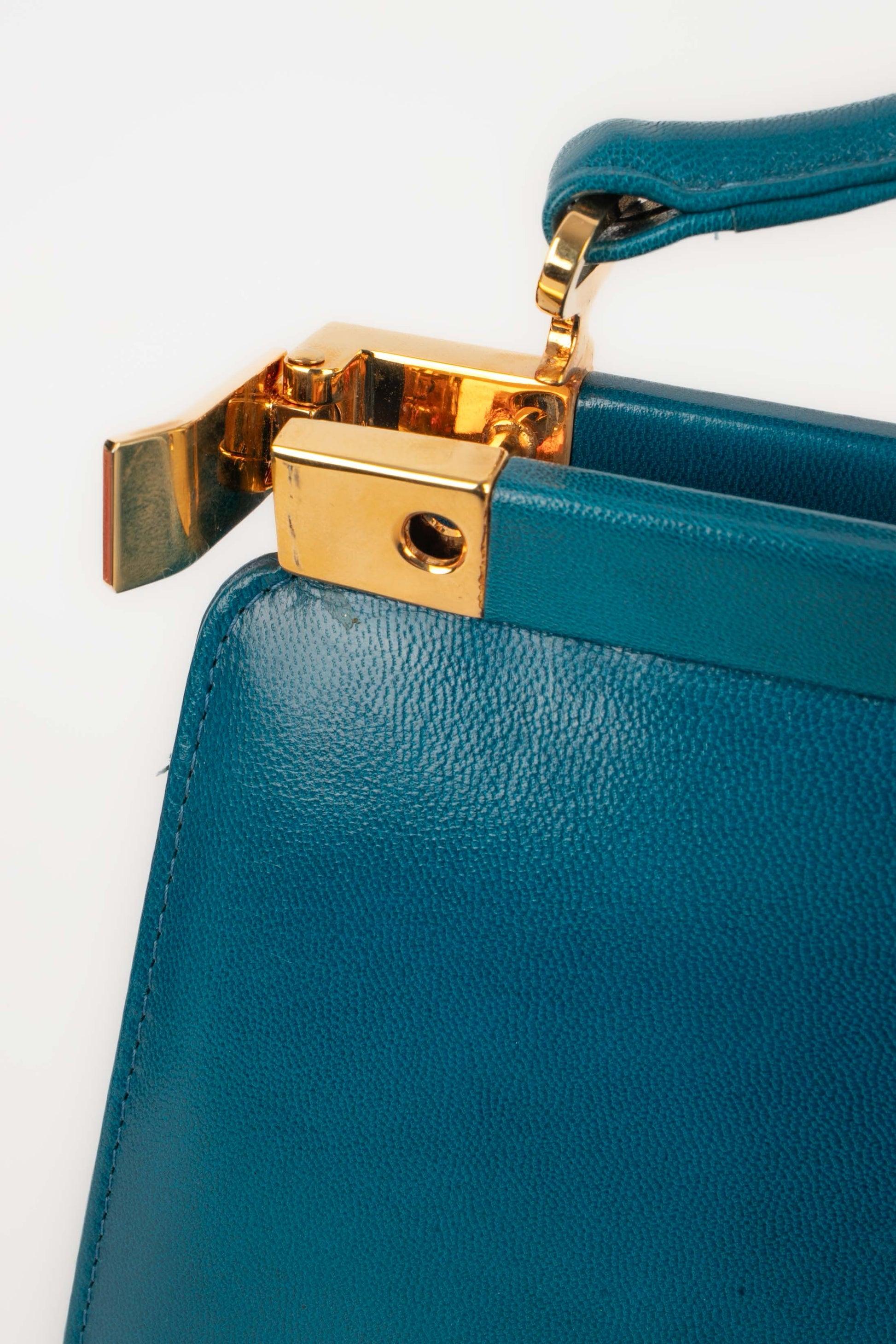 Charles Jourdan Blue Leather Bag 7