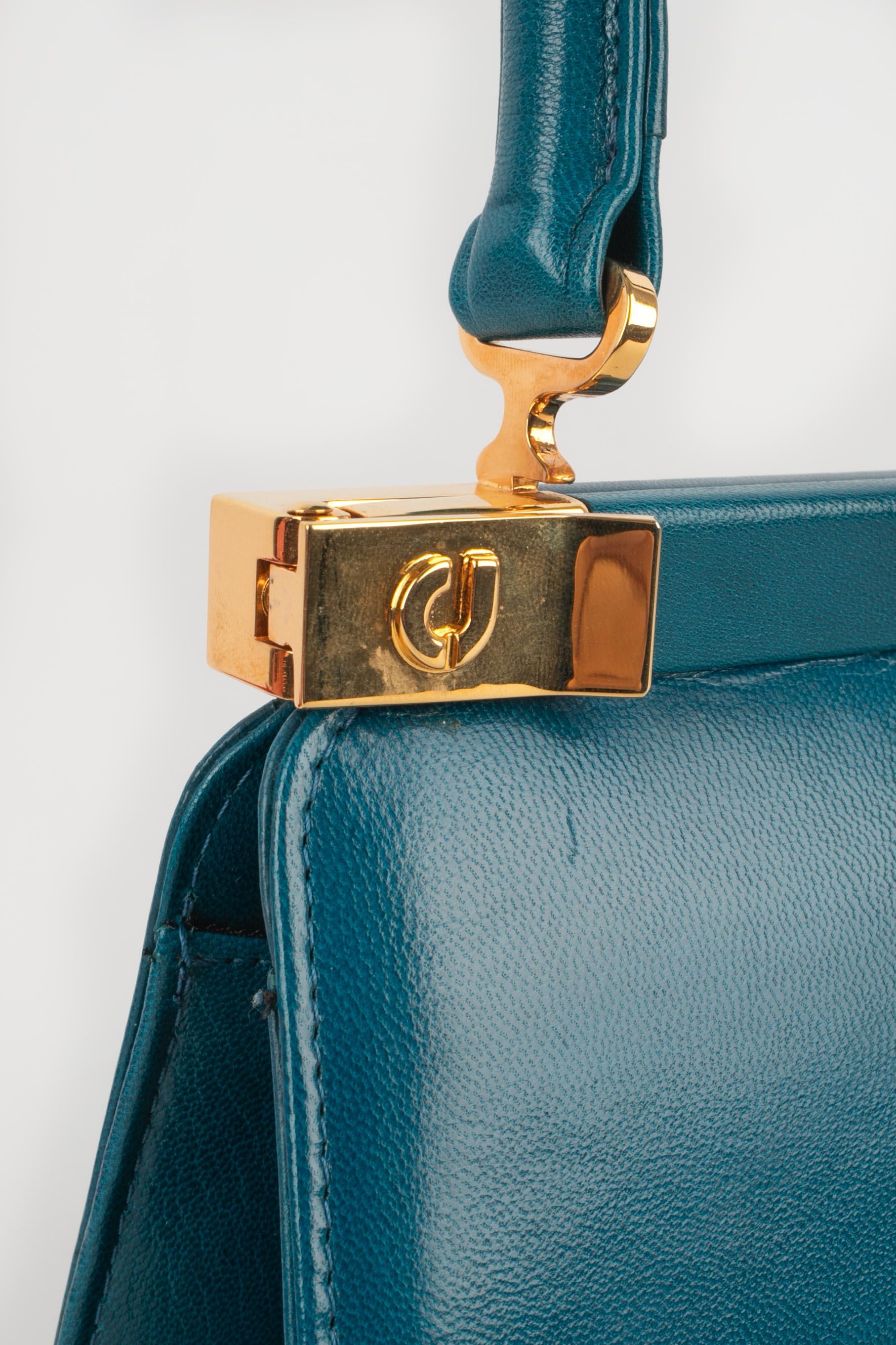 Charles Jourdan Blue Leather Bag 3