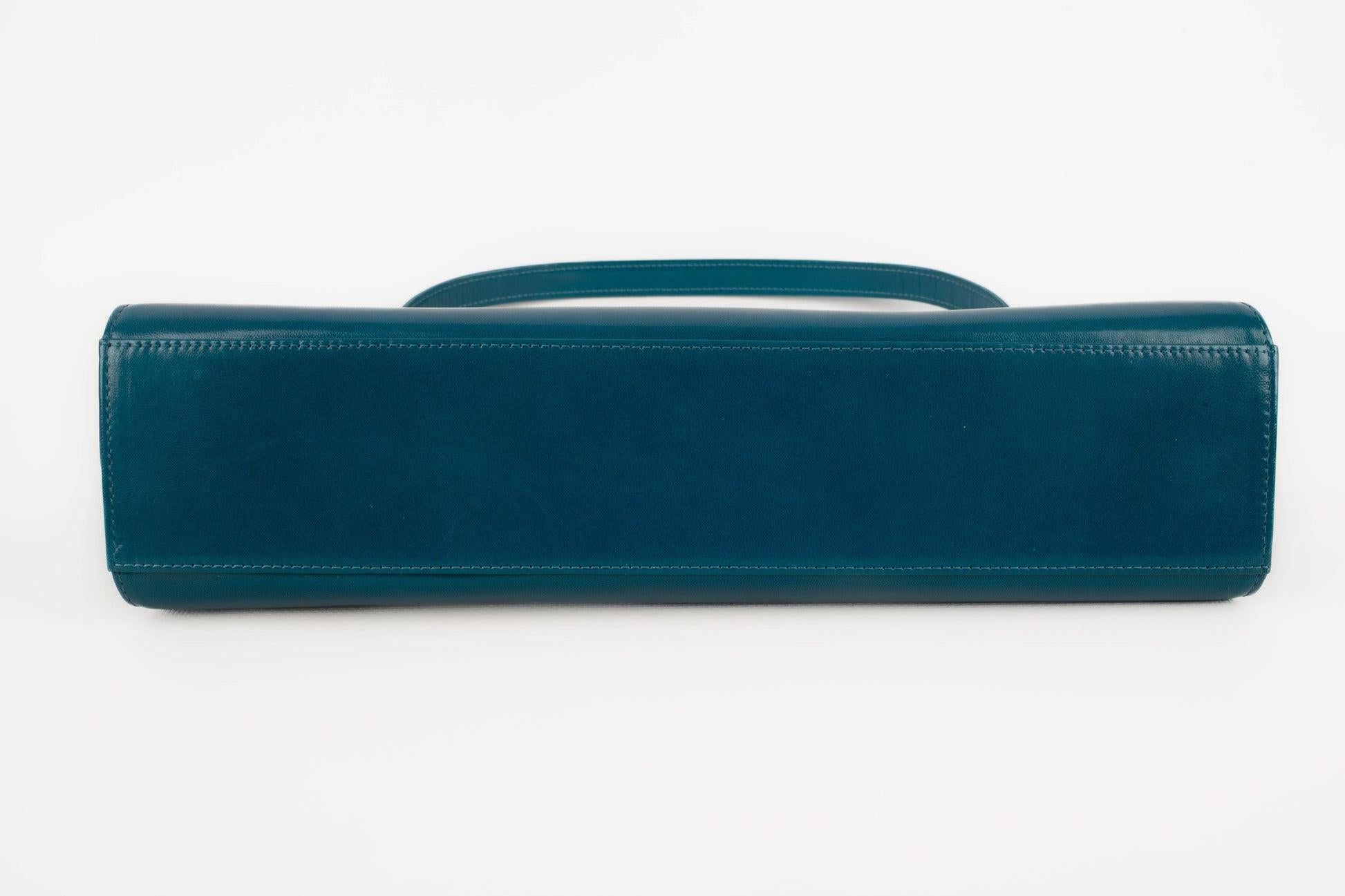 Charles Jourdan Blue Leather Bag 4