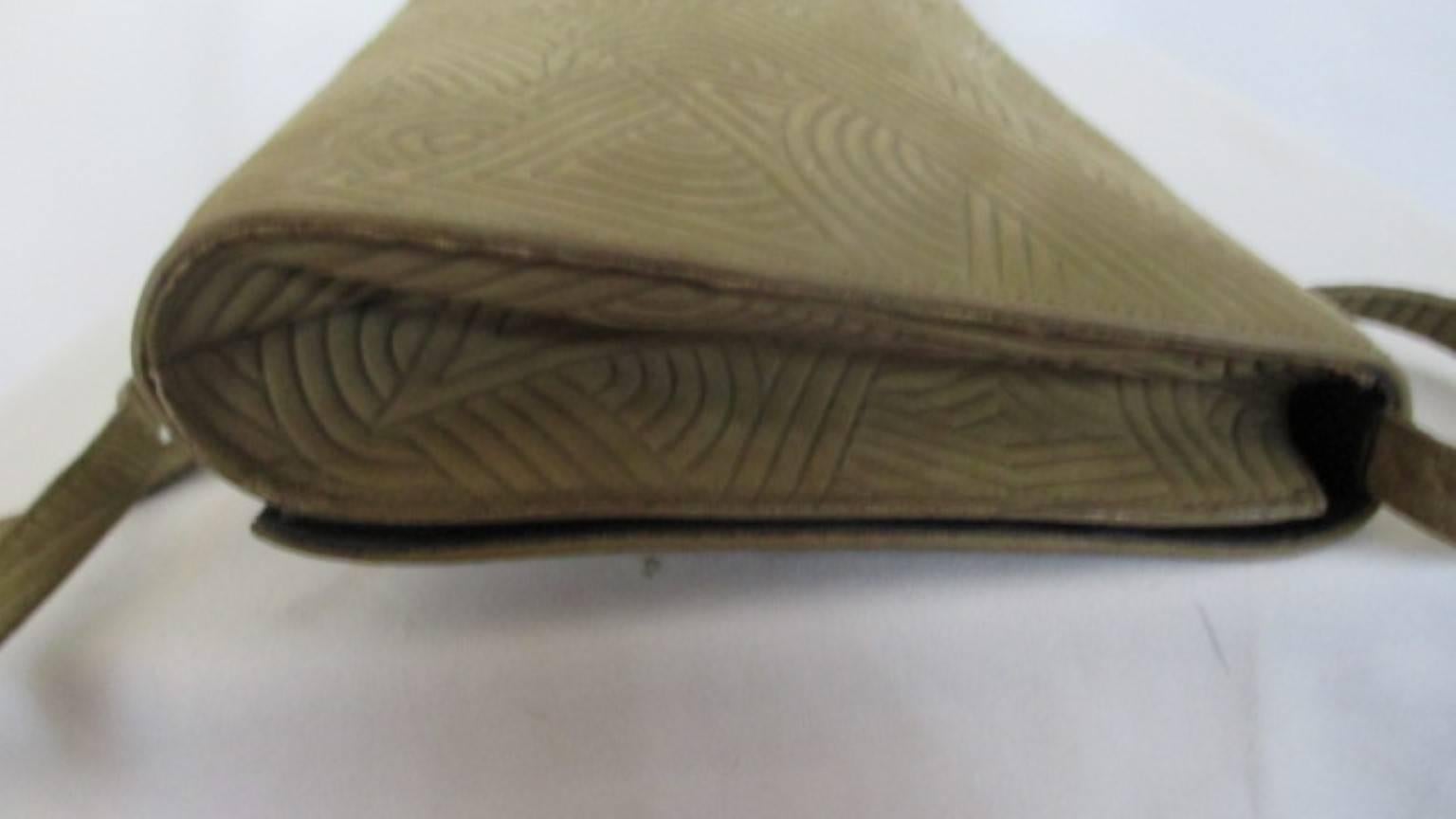 Charles Jourdan Paris - Pochette en cuir et daim Art Déco en vente 4