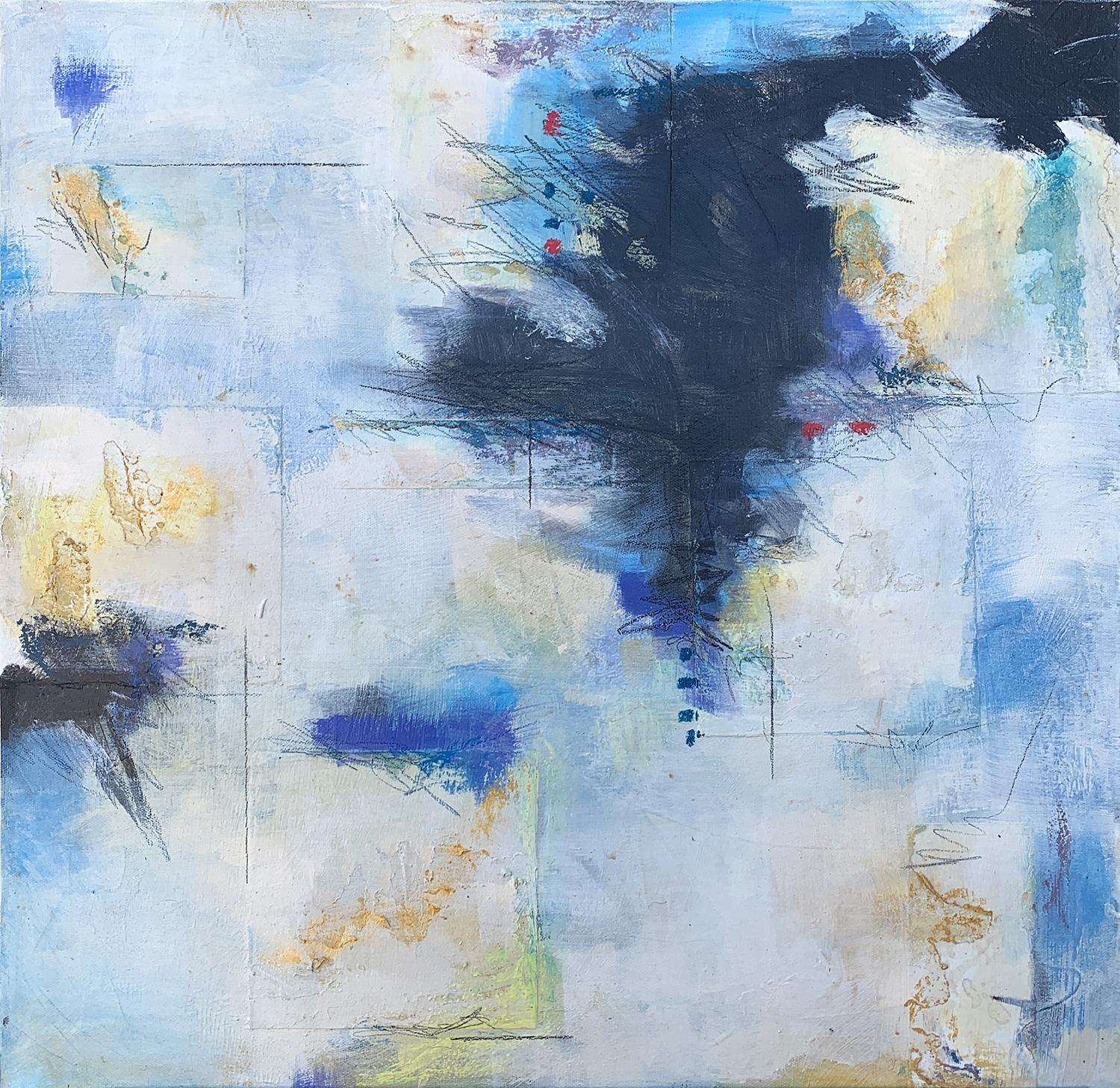 Blue Song I, Abstract Painting - Mixed Media Art by Charles Kacin