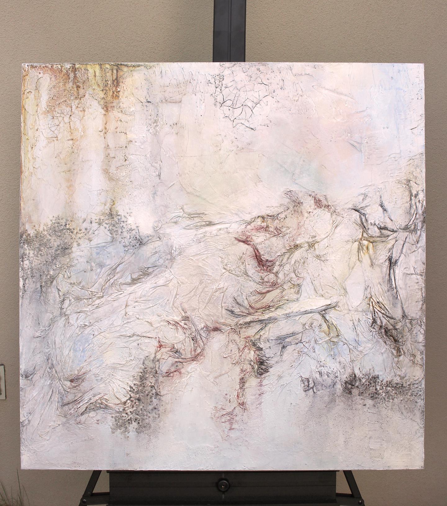 <p>Artist Comments<br>The change in the season heralds the first frost, painting the grasses with a white glaze. The textures give the viewer the feeling of the crisp chill in the air. Silk tissue and molding pastes create the textures.</p><p>About