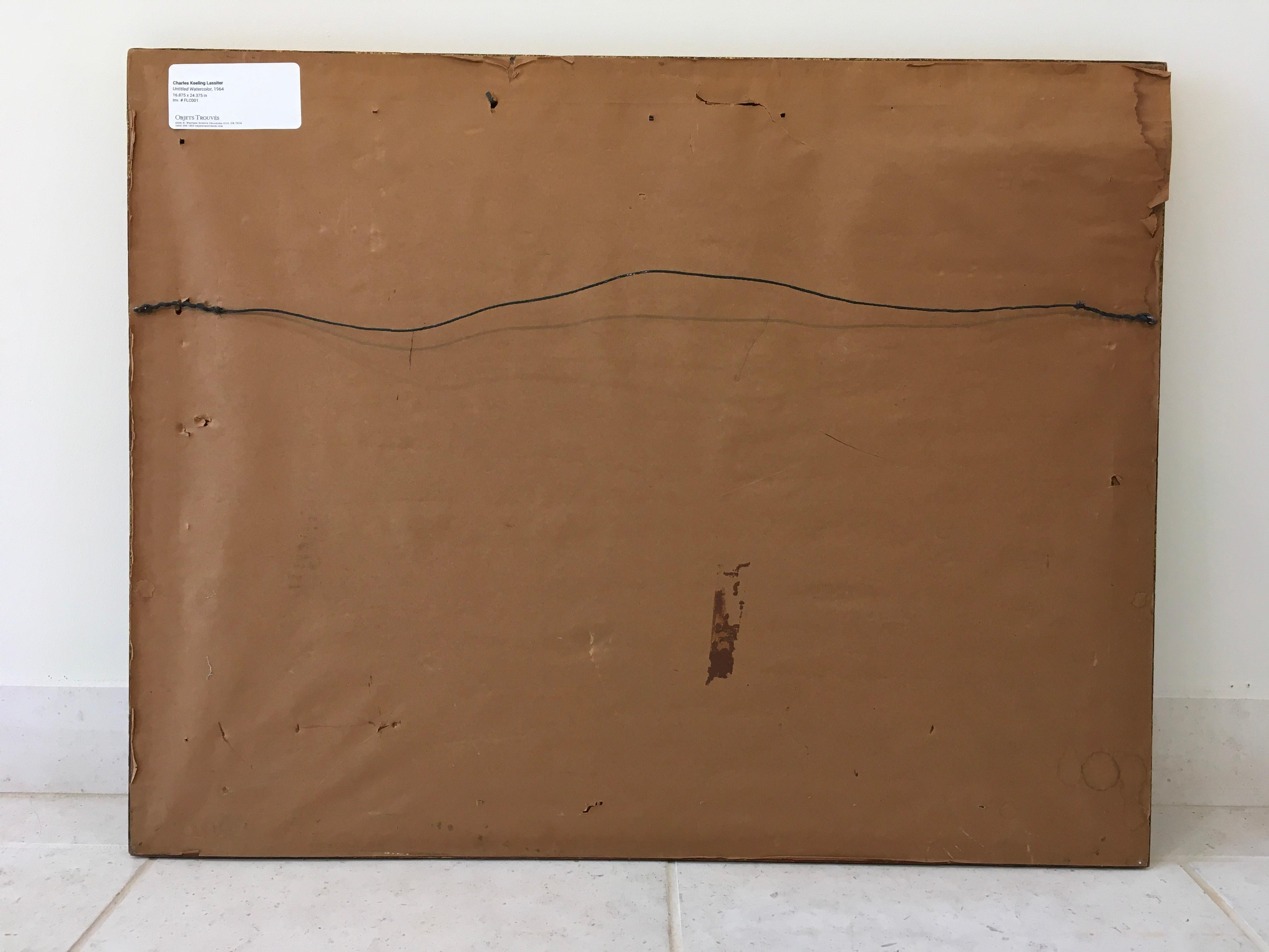 'Abstract Horse, ' by Charles Keeling Lassiter, Watercolor Painting 5