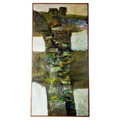 Used Charles Kenneth Sibley (1921-2005) Monumental Modernist Abstract Landscape Oil 