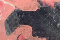 Charles Kiffer, French artist. Abstract composition. Oil on board. 1960s.