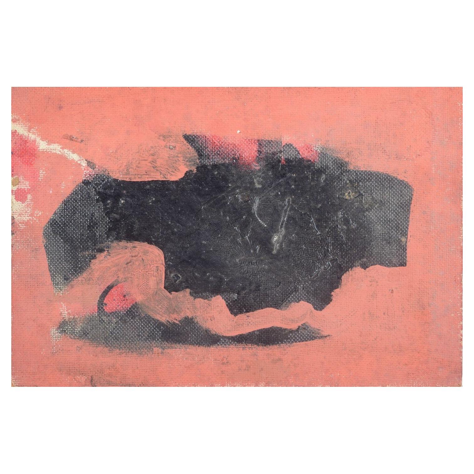 Charles Kiffer, artista francese. Composizione astratta. Olio su tavola. 1960s. in vendita