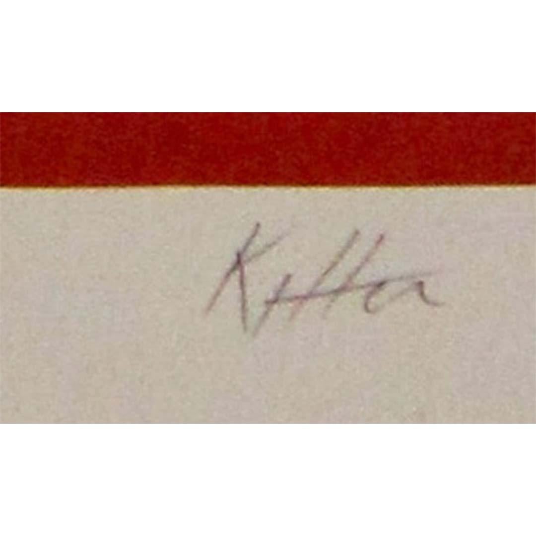 1985 litografía original de Charles Kiffer - Maurice Chevalier plante en venta 2