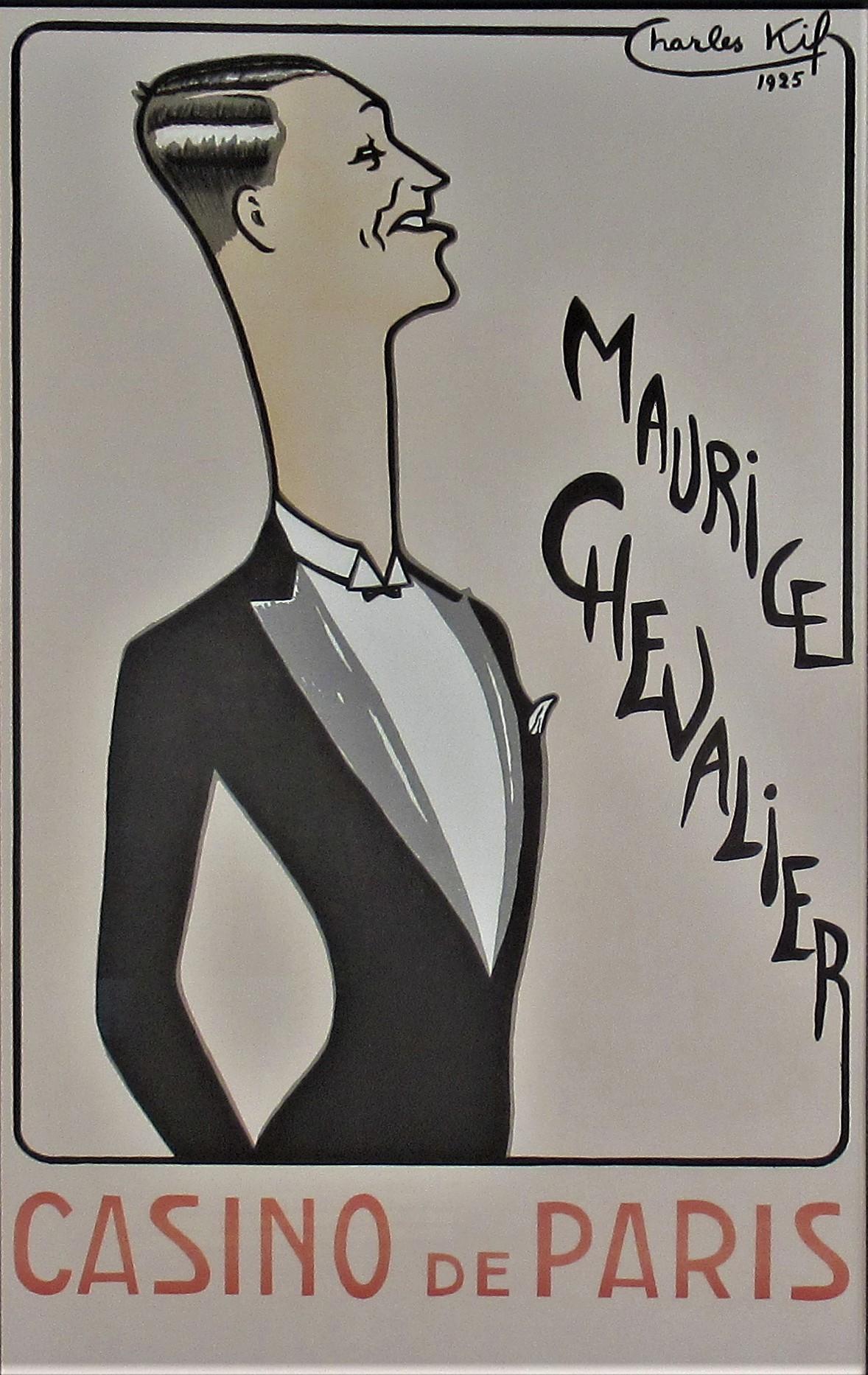 Maurice Chevalier, Casino de Paris  - Print by Charles Kiffer