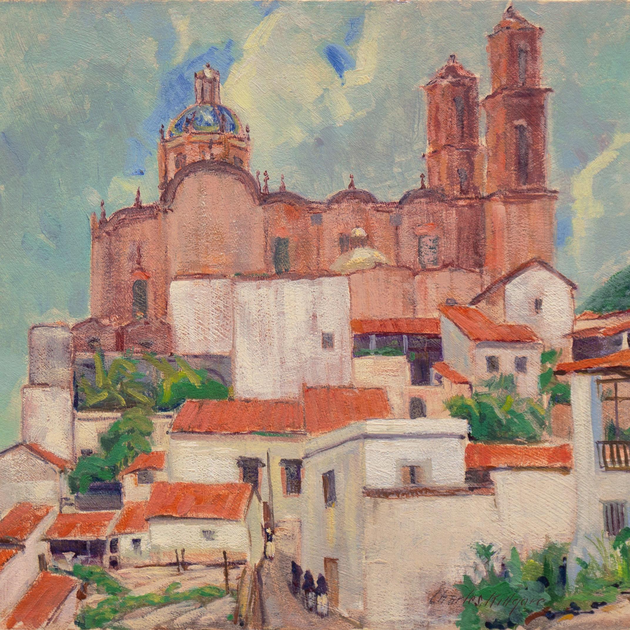 'Taxco, Mexico', Paris, Louvre, Who Was Who in American Art, PAFA, AIC - Modern Painting by Charles Killgore