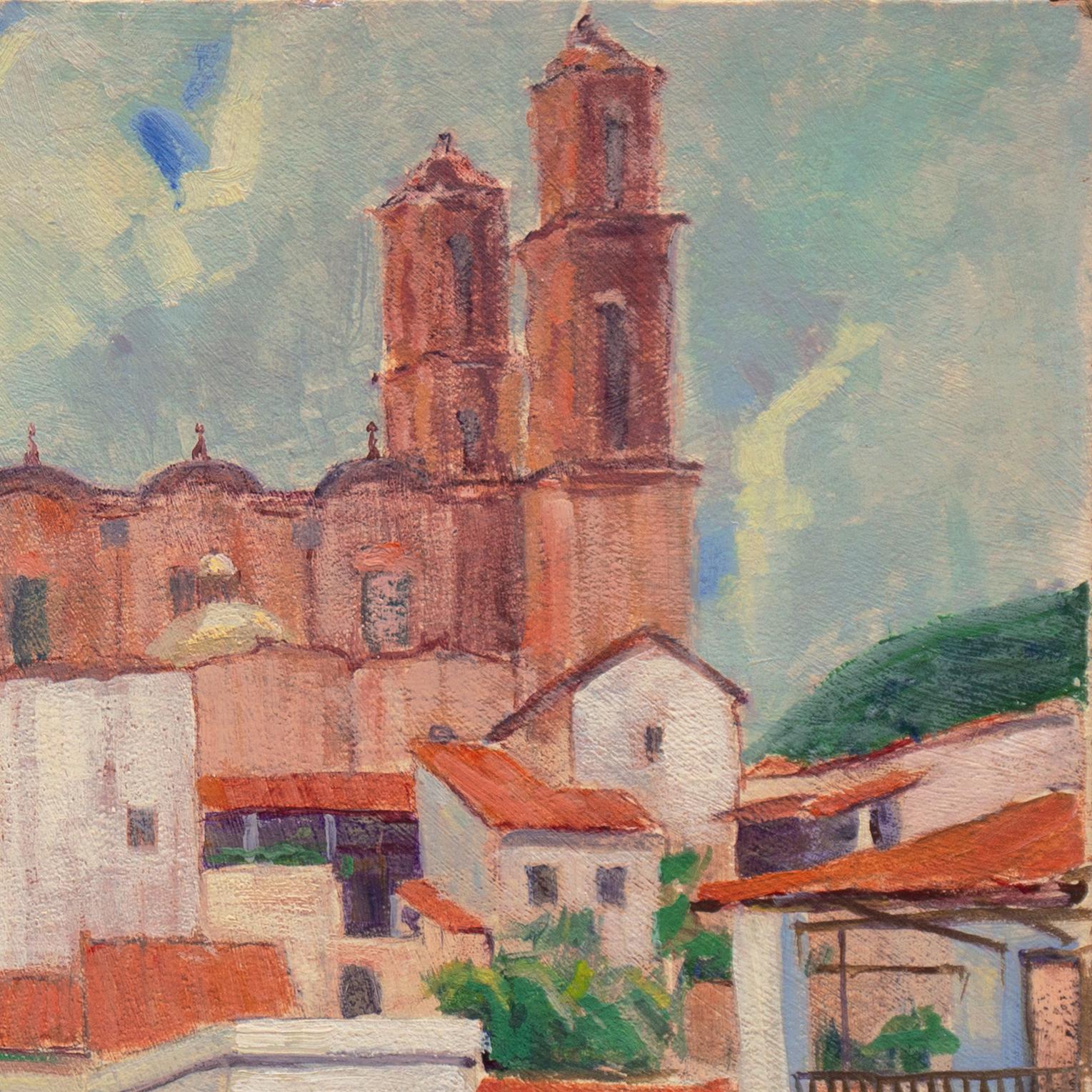 'Taxco, Mexico', Paris, Louvre, Who Was Who in American Art, PAFA, AIC - Modern Painting by Charles Killgore