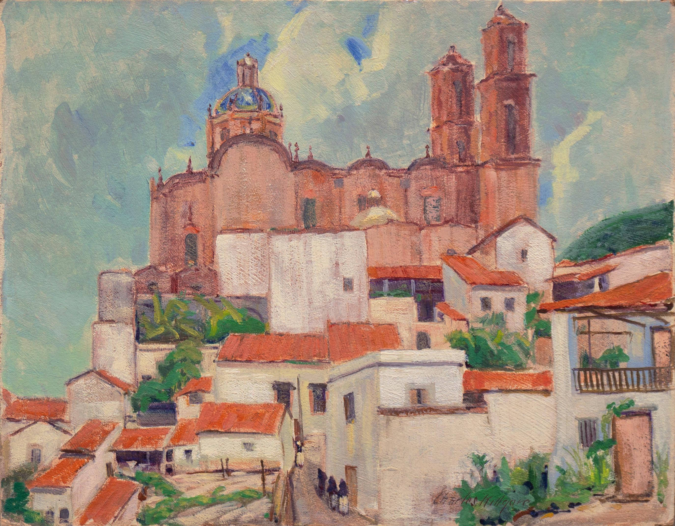 Landscape Painting Charles Killgore - Taxco, Mexique, Paris, Louvre, Who Was Who in American Art, PAFA, AIC