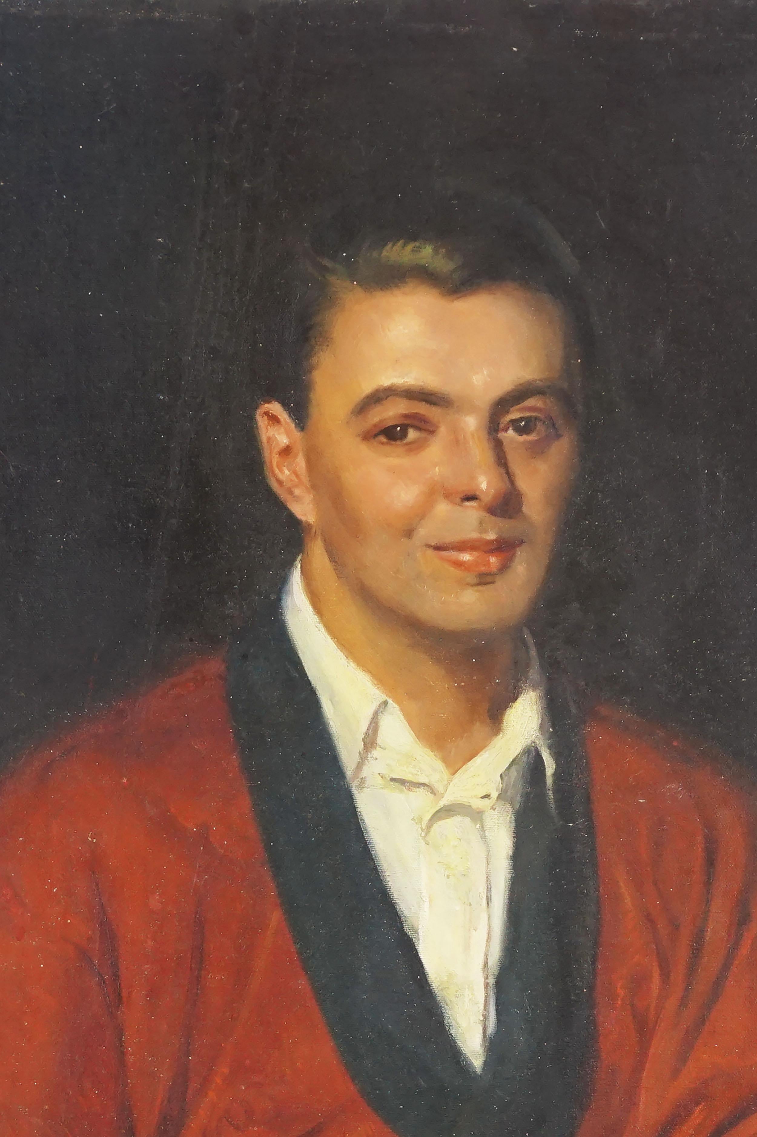 Old Hollywood Portrait -- Peter Lorre - Painting by Charles Kinghan