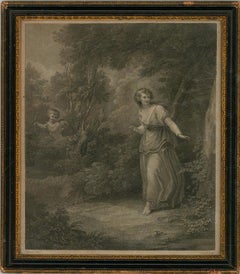 Antique Charles Knight (1743-1826) - Early 19th Century Engraving, Maiden in the Woods