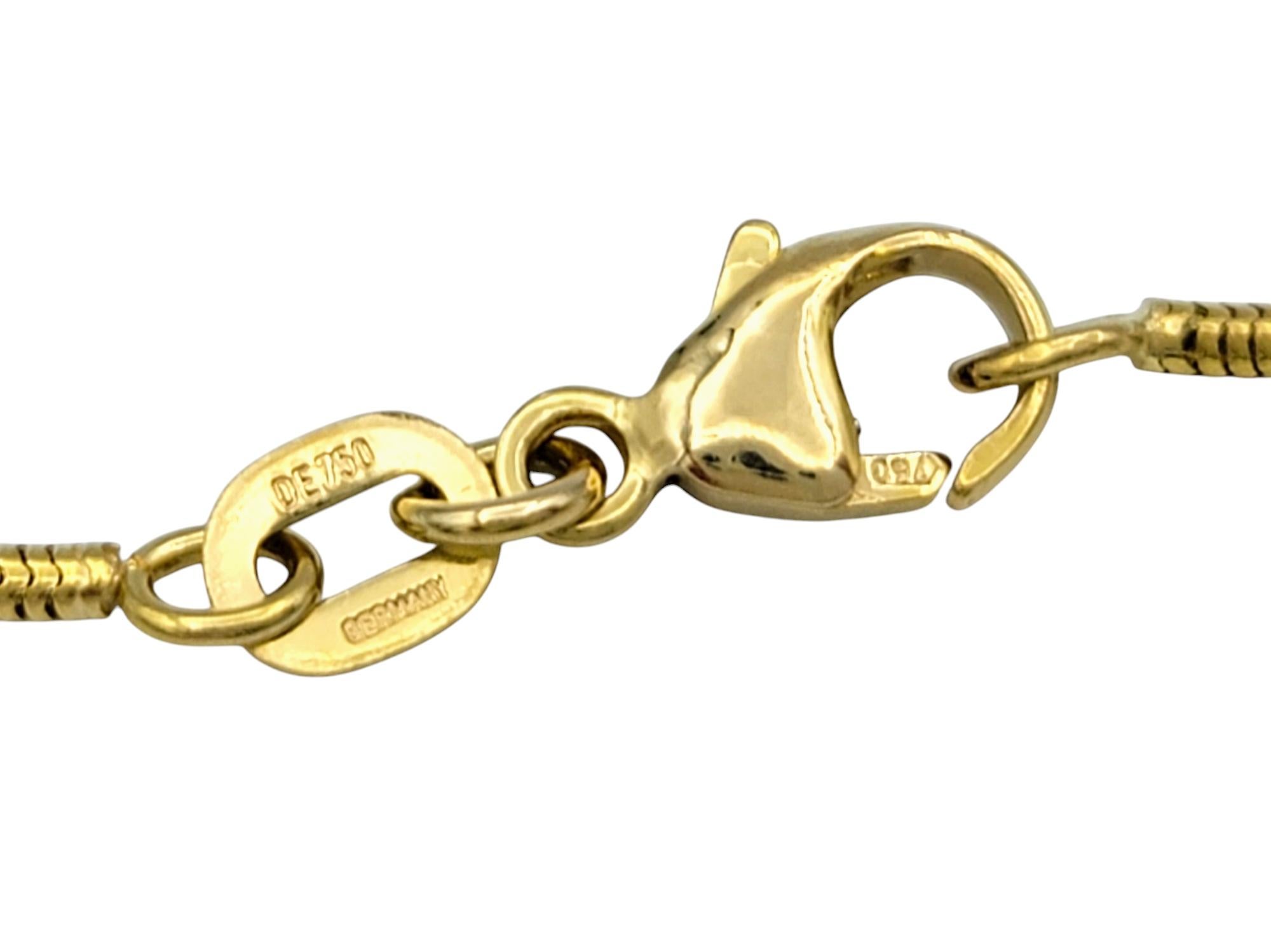 Charles Krypell Diamond and Ruby Heart Pendant Necklace in 18 Karat Yellow Gold 1