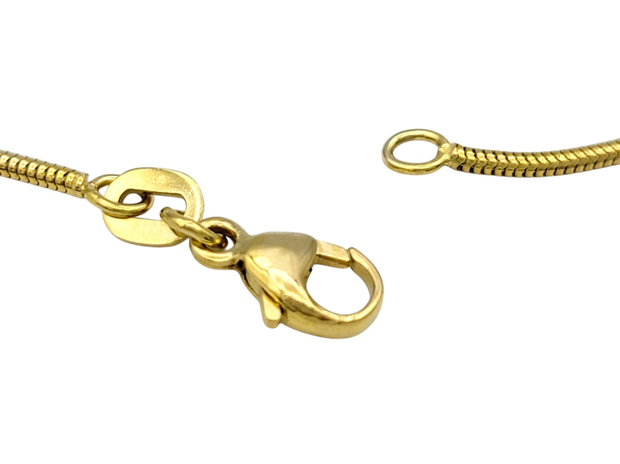 Charles Krypell Diamond and Ruby Heart Pendant Necklace in 18 Karat Yellow Gold 2