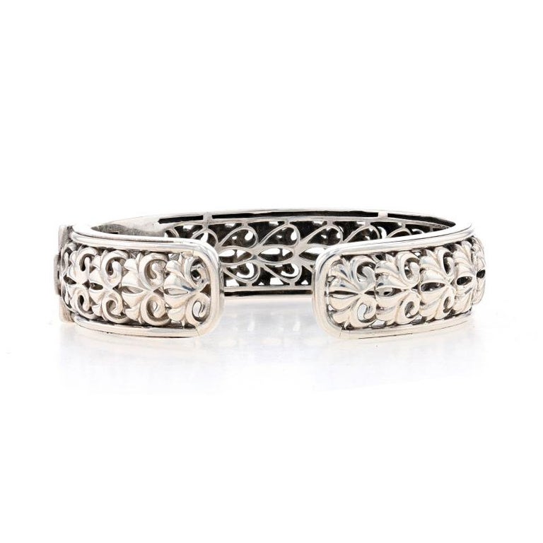 Ivylis Charles Krypell Ivy Fleur De Lis Cuff Bracelet 6 1/4