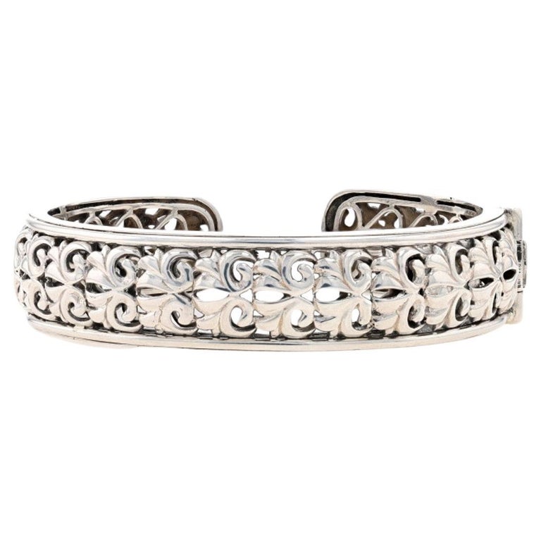 Ivylis Charles Krypell Ivy Fleur De Lis Cuff Bracelet 6 1/4