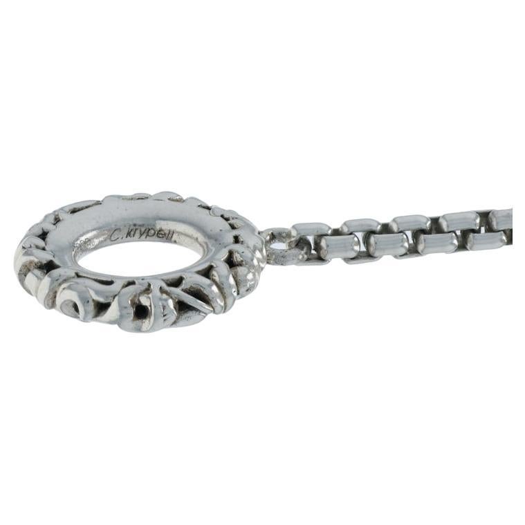 Charles Krypell Quarz über Türkis Marquise Lariat Halskette 20