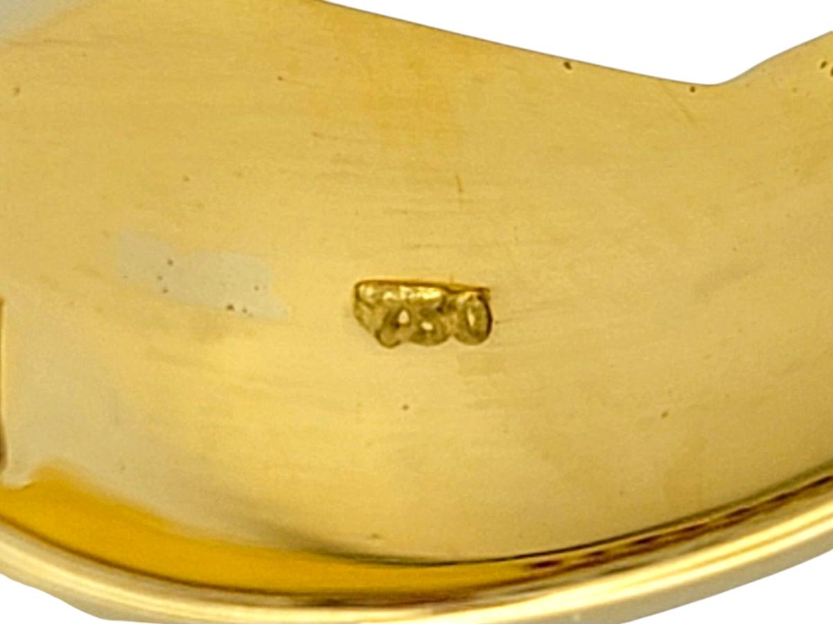 Charles Krypell Anillo Cruzado de Rubíes y Diamantes en Oro Amarillo de 18 Kilates en venta 2