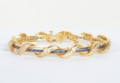 Charles Krypell Sapphire and Diamond Yellow Bracelet