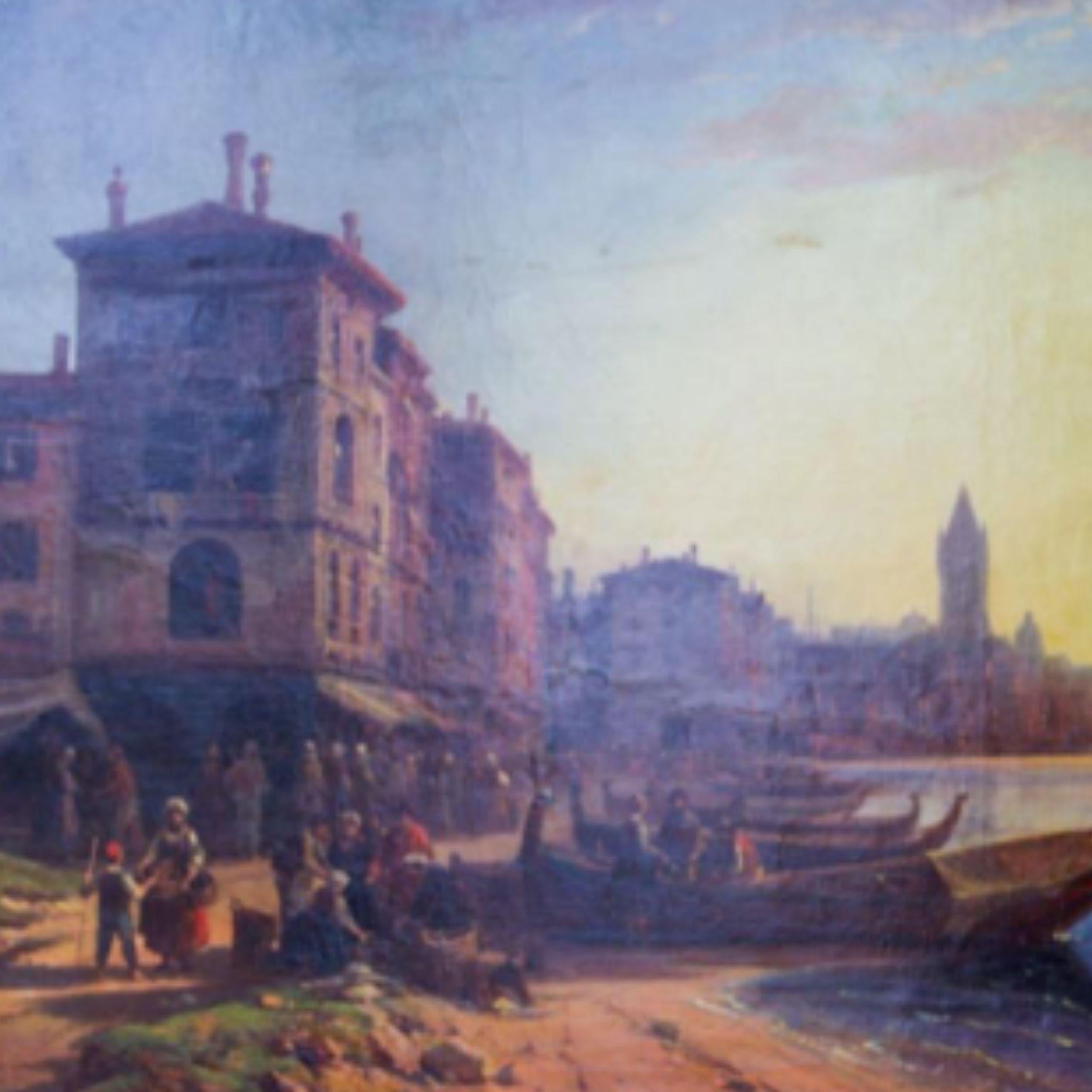Porto europeo all'alba in vendita 1