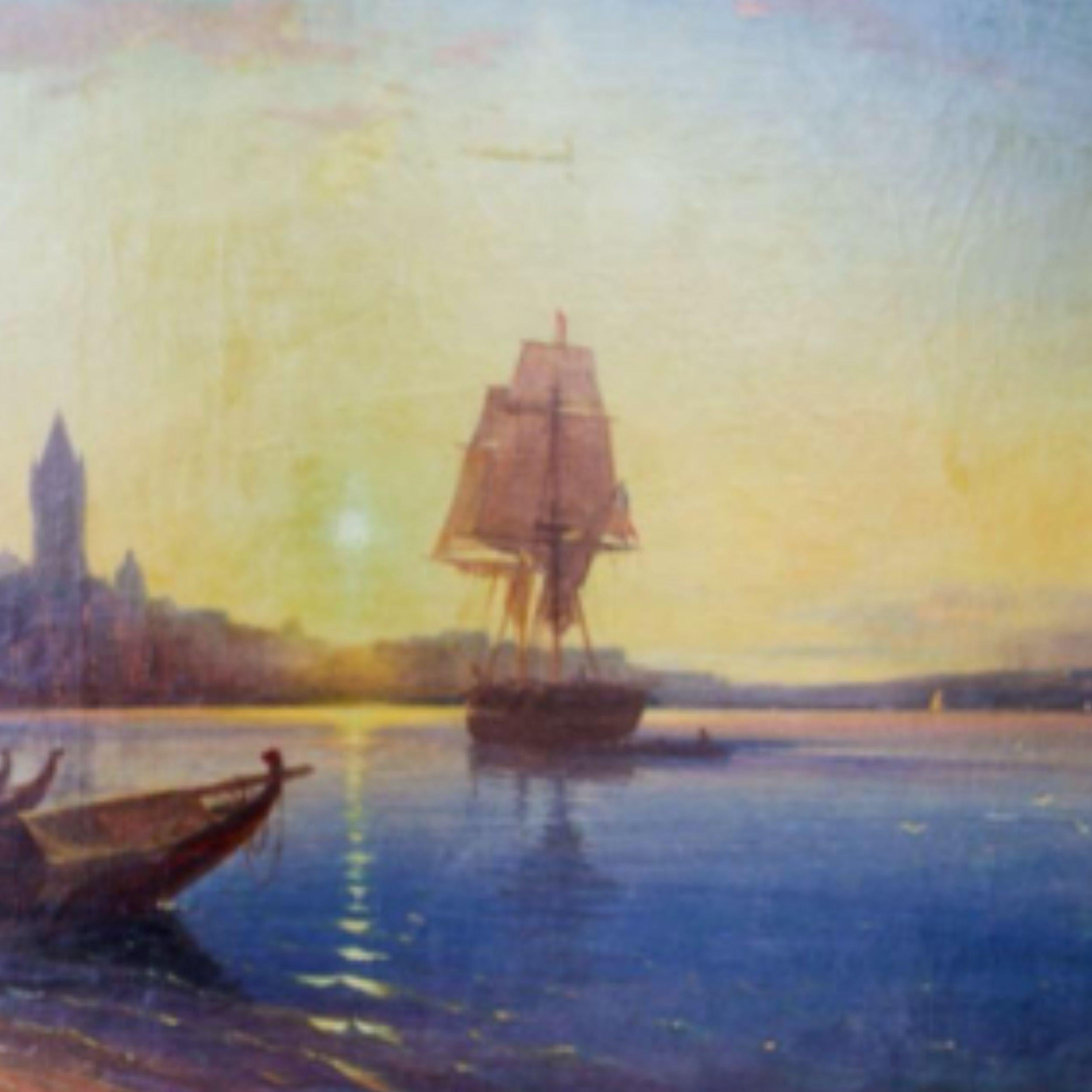 Porto europeo all'alba in vendita 3