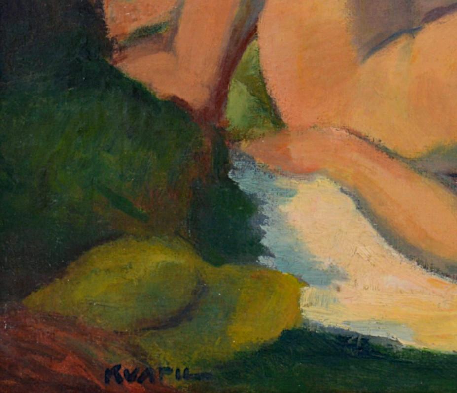Charles Kvapil, „An der Küste des Sees“, ca. 1920 im Angebot 2