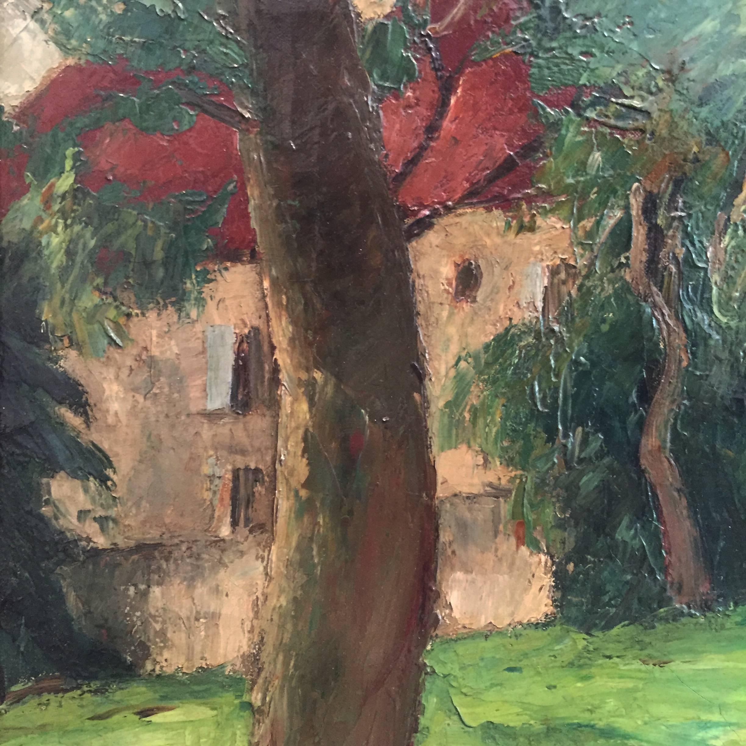 Charles Kvapil 'Undergrowth' 1927 Oil on Canvas Fauvism Belgium Landscape Modern For Sale 14