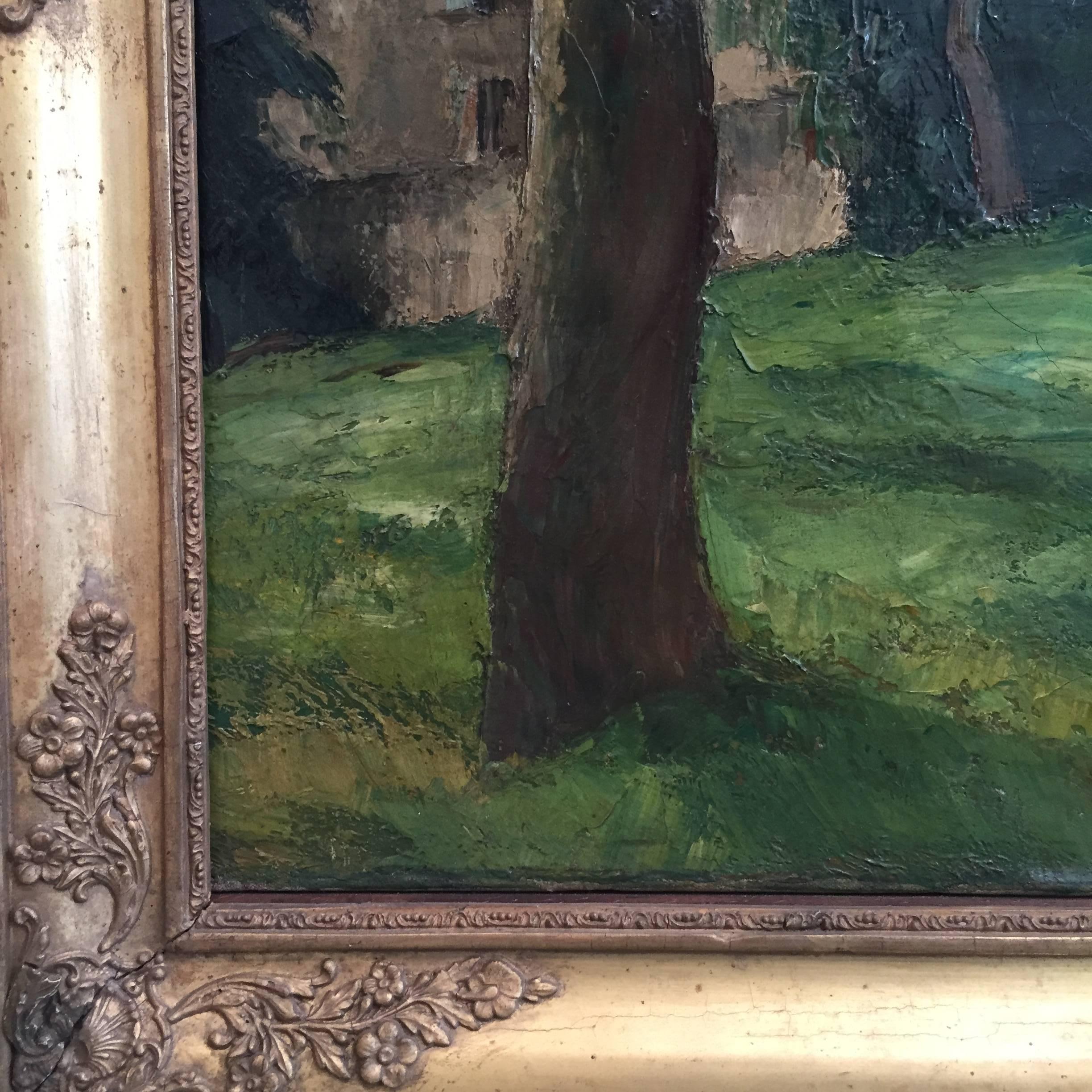 Charles Kvapil 'Undergrowth' 1927 Oil on Canvas Fauvism Belgium Landscape Modern For Sale 4