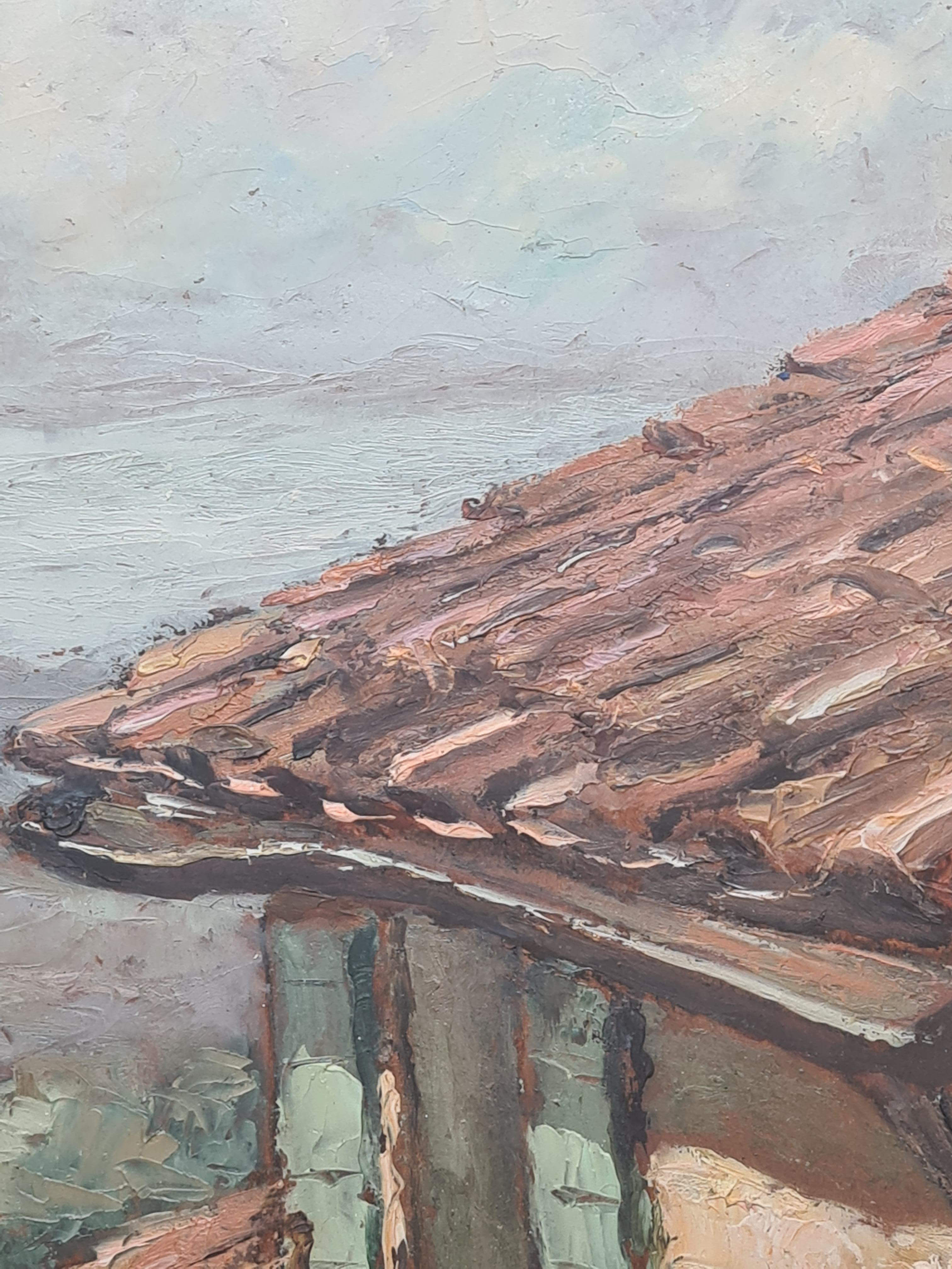 Post Impressionist View to the Sea, Corsica in a 'Cezanne' Landscape. For Sale 5