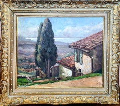 Post Impressionist View to the Sea, Corsica in a 'Cezanne' Landscape.