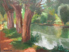 Vista sul fiume - Scuola di Impressionismo francese di Parigi