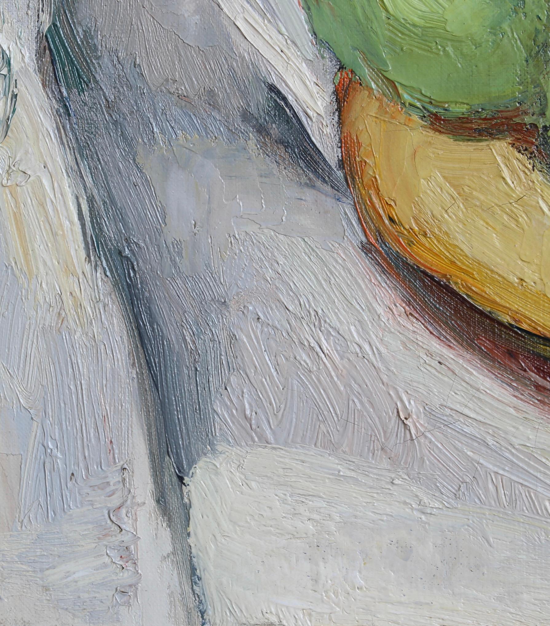 Nature morte aux pommes et à la banane en vente 13