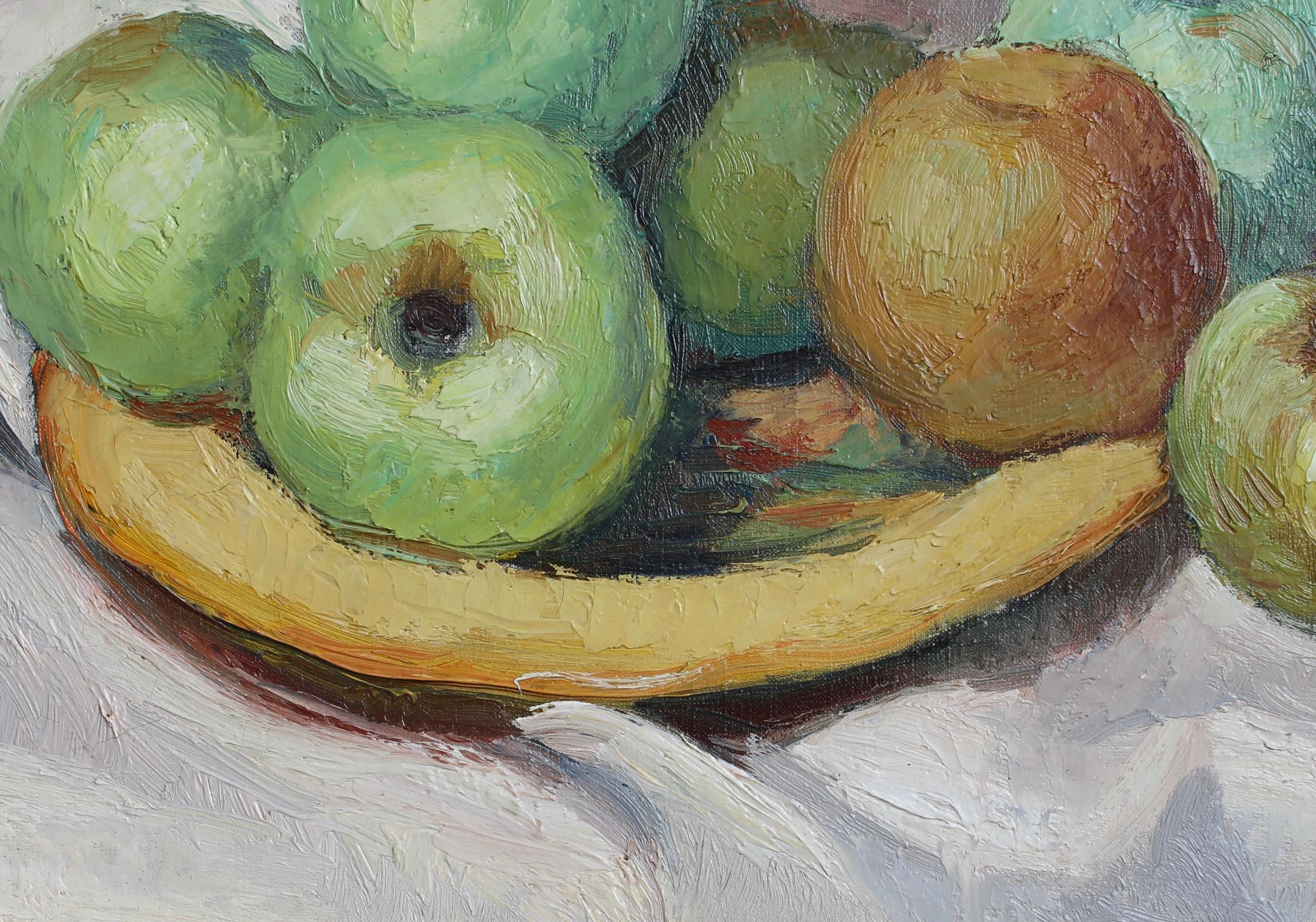 Nature morte aux pommes et à la banane en vente 14