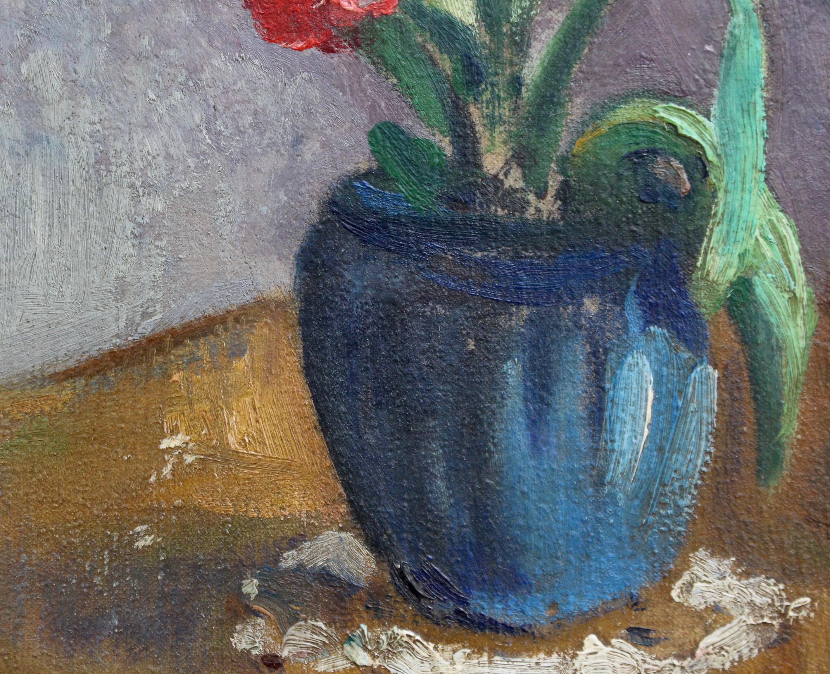 Vase with Bouquet of Red Tulips 3