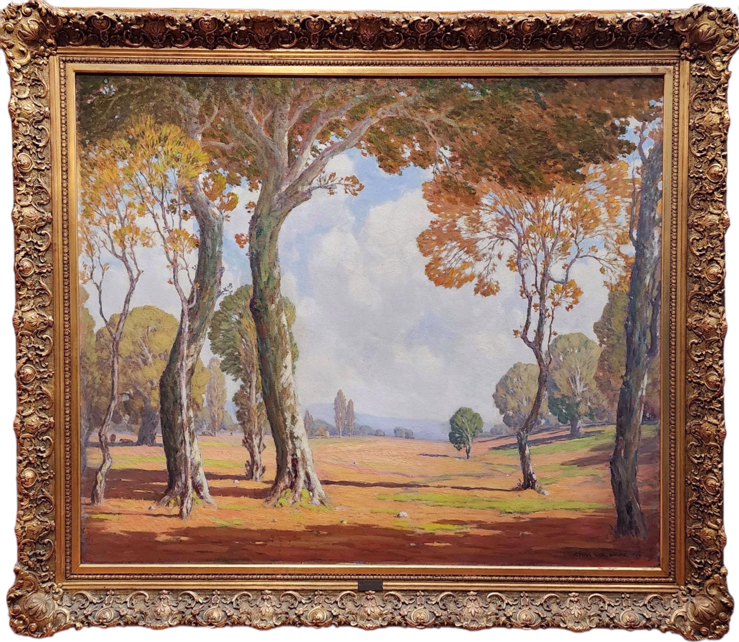 Charles L. A. Smith Landscape Painting – Tal der Träume, San Gabriel Valley, Los Angeles, Kalifornien