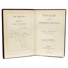 Charles L. DODGSON - Euclid And His Modern Rivals - PREMIÈRE ÉDITION - 1879