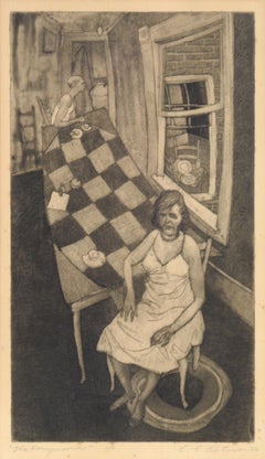 "The Honeymooners" Mid Century Etching 1956