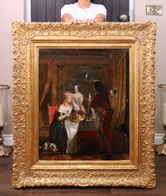 Mademoiselle de Montpensier & King Charles II - Royal Academy Oil Painting 