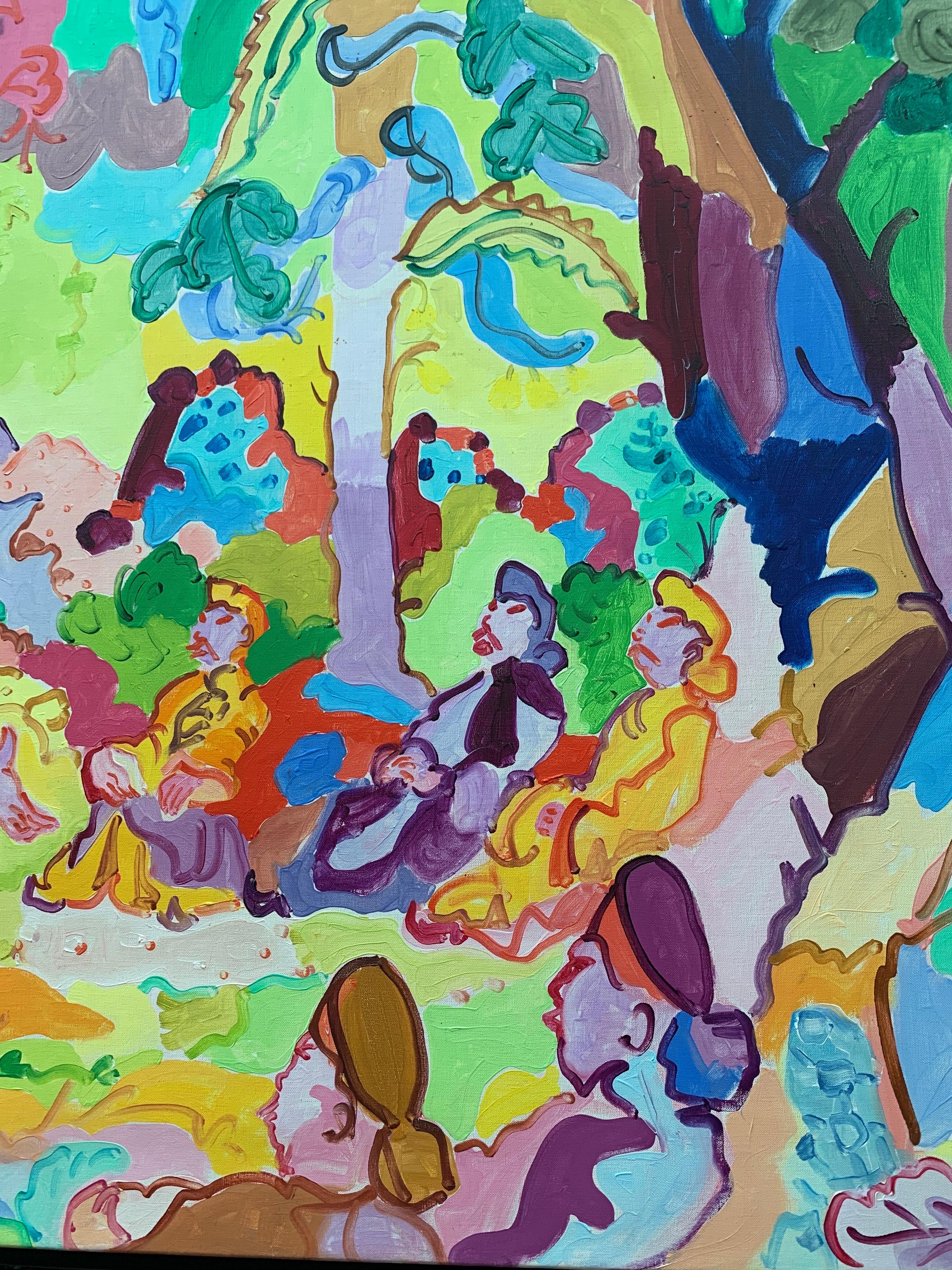 L'artiste français LAPICQUE Tiger The, « Invitation to Wisdom », huile sur toile, 1961 1