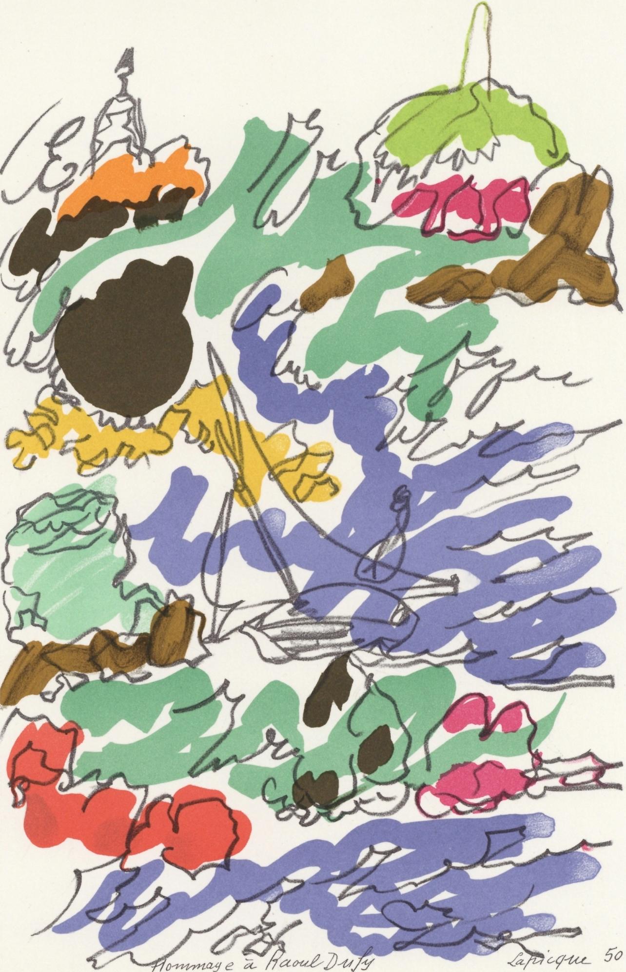 Composition, Lettre à mon peintre Raoul Dufy