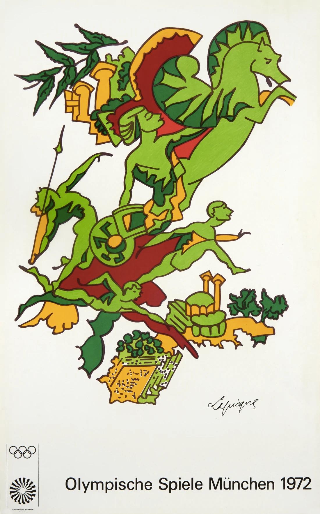 Schneller, Höher, Stärker - Olympische Spiele München von Charles Lapicque, 1972