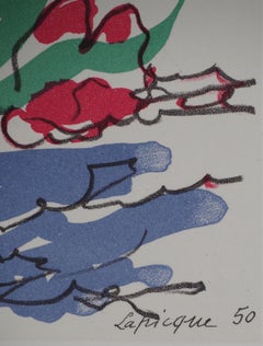 French Riviera ; View of Marseille - Original Lithograph (Mourlot)