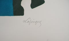 Sport : The Olympic Flame - Original lithograph, HANDSIGNED