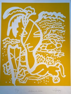 Charles Lapique  "La reine de saba"  Original lithograph