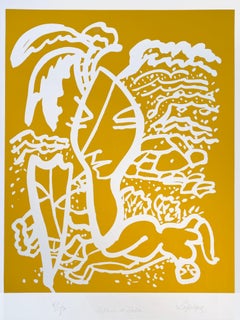 Charles Lapique  "La reine de saba"  Original lithograph
